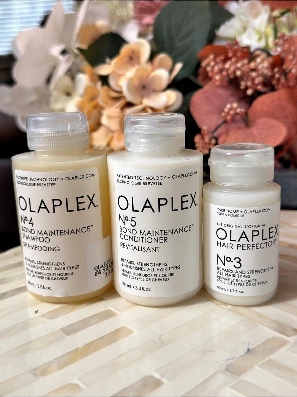 Olaplex No. 4 & 5 Bond Maintenance Shampoo & Conditioner & No. 3 Hair Perfector